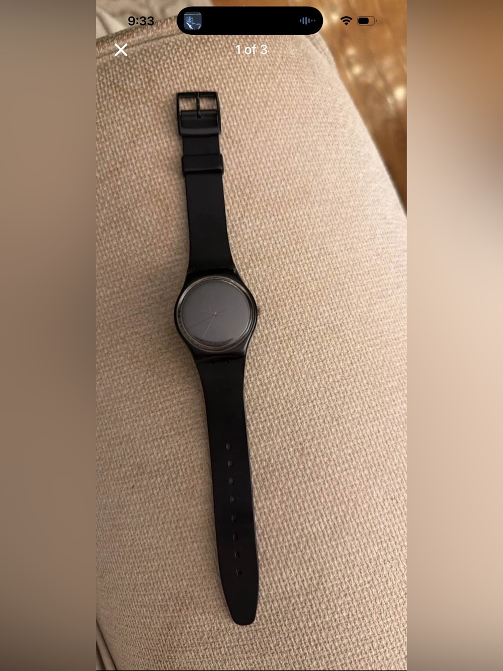 SWATCH!!!  RARE 1985 Swatch GB105 BLACKOUT Watch